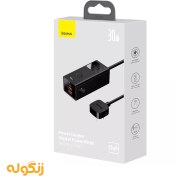 تصویر شارژر دیواری و آداپتور برق فست شارژ 30 وات بیسوس PowerCombo Digital PowerStrip PSLA000101 