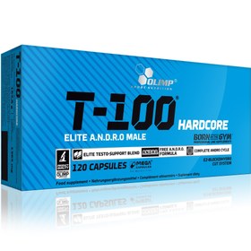 تصویر کپسول تی 100 هاردکور الیمپ | تقویت تستوسترون مردان Olimp T-100 Hardcore Elite A.N.D.R.O Male