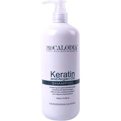 تصویر شامپو pro calodia حاوی آرگان و کراتین ۵۰۰ میلی لیتر Pro calodia keratin and argan oil 500 ml