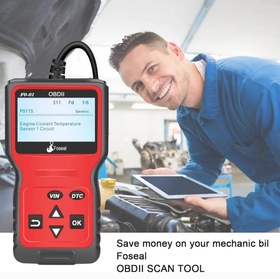 تصویر دیاگ خودرو OBD2 برند Foseal (جزو بهترین دیاگ های ۲۰۲۳) (بار آمازون) Foseal OBD2 Code Reader, OBD 2 Scanner Professional Enhanced Universal Car Automotive Check Engine Light Error Analyzer Auto CAN Vehicle Diagnostic Scan Tool for All OBDII Protocol Cars Since 1996