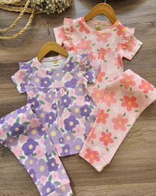 تصویر ست پوشاک دخترانه ریلی اسکاتلندی سایز ۴۰ تا ۵۵ 