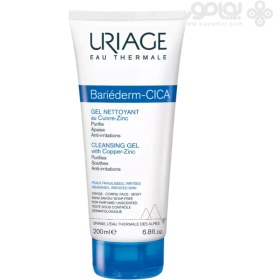 تصویر ژل شوینده صورت و بدن اوریاژ مدل BARIEDERM-CICA حجم 200 میل URIAGE BARIEDERM-CICA CLEANSING GEL WITH COPPER -ZINC