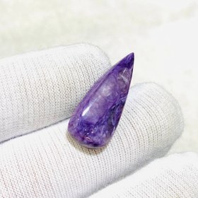 تصویر نگین چاروئيت طبيعى اصل سایز 28*11 میلی‌متر 