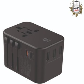 تصویر آداپتور چند کاره گرین مدل Green Multi-Function Travel Adapter 