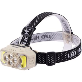 تصویر چراغ پیشانی شارژی و سنسور دار مدل HX-815S Head lamp model HX-815S