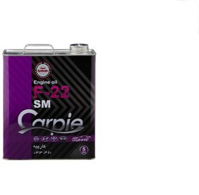 تصویر روغن موتور کارپیه F22 10w40 پنج لیتری SM (اصلی) 