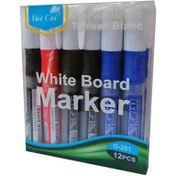 تصویر ماژیک وایتبرد کپسولی رنگ جور 12 عددی 