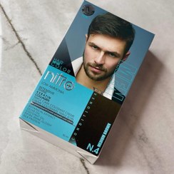 تصویر کیت رنگ مو مردانه نیترو پلاس رنگ شماره n.4 قهوه ای متوسط Nitro Plus Hair Color for men black Kit 50ml NO n.4