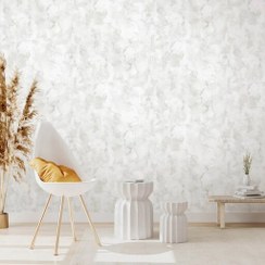 تصویر کاغذ دیواری کربن طرح پتینه نقره‌ای کد ۱۰۰۴۴ 