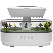 تصویر دستگاه بخور سرد و خوشبو کننده جنگل آمازون با صدای باران ظرفیت ۲۵۰ میلی‌لیتر Amazon Forest Ambient Night Lamp with Rain Sound Effects