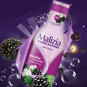 تصویر شامپو بدن مالیزیا با عصاره شاه توت و مشک 1000 میل malizia shower black berry & musk