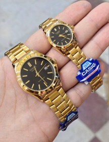 تصویر ست ساعت مردانه و زنانه کاسیو، ساعت زنانه کاسیو، ساعت مچی مردانه casio - آبی / مردانه Casio