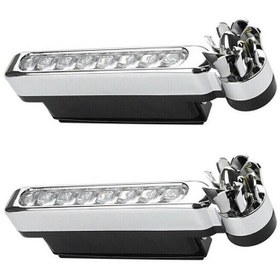 تصویر چراغ LED بادی دوچرخه و موتورسیکلت بسته ۲ عددی 