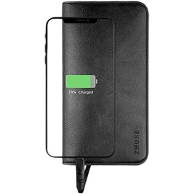 تصویر پاور بانک و کیف چرمی Zhuse ZS-PB-024 6800mAh Power Bank And Leather Bag 