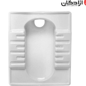 تصویر توالت ایرانی مروارید مدل نگین گود طبی بدون سیفون 