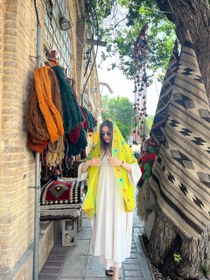 تصویر شال هندی فسفری 