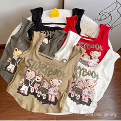 تصویر کراپ طرح خرس زنانه فری سایز 