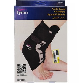 تصویر قوزک بند آتل دار تینور کد D-02 سایز XL Tynor Ankle Brace Code D-02 size XL