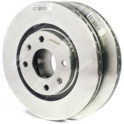 تصویر دیسک ترمز چرخ جلو پژو405،سمند،پارس(دست 2 عددی)-ایساکو Peugeot front brake disc