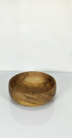 تصویر کاسه چوبی(چوب گردو) wooden bowl