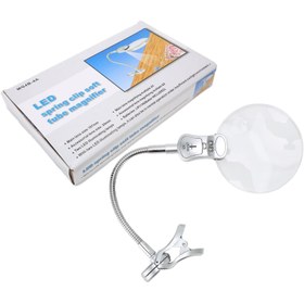 تصویر ذره‌بین گیره‌دار LED مدل MG4B-4A 