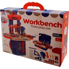 تصویر ست اسباب بازی ابزار نجاری مدل workbench کد 972-008 