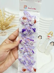 تصویر ست 10 عددی پنس مو کرومی بنفش 