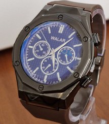 تصویر ساعت والار اصل بند چرم طرح سه موتوره 