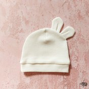 تصویر کلاه خرگوشی نوزادی (بدو تولد تا 6 ماهگی ) - صورتی 