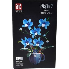 تصویر لگو گل ارکیده آبی 3004 