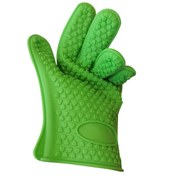 تصویر دستکش تمام سیلیکون فر طرح قلب - 5657 