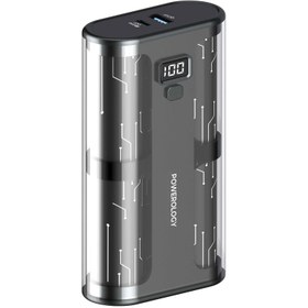 تصویر پاوربانک پاورولوژی مدل PPBCHA25 ظرفیت ۲۰ هزار میلی آمپر فست شارژ 