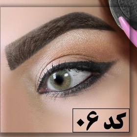 تصویر سایه ابرو گیاهی کد 6 رنگ مشکی، محصول شرکت سیمازر دارای سیب سلامت 