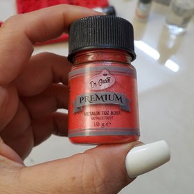 تصویر رنگ پودری متالیک قرمز 10 گرمی دکتر گوستو ترک DR.GUSTO 