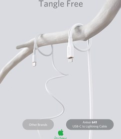 تصویر کابل انکر Type-C به لایتنینگ مدل Powerlinw III Flow A8663 