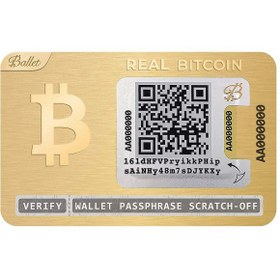 تصویر کیف پول سخت افزاری بلت گلد مدل Ballet Gold Plated Ballet Gold Plated Crypto Hardware Wallet