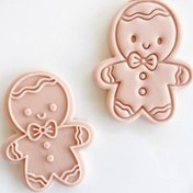 تصویر پک ۲ تایی مهر و کاتر و استامپ و آدمک زنجبیلی 