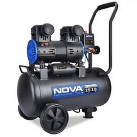 تصویر کمپرسور سایلنت 25 لیتری نووا مدل NTA-9125 Nova NTA-9125 Silent Air Compressor