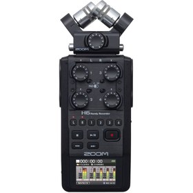 تصویر ضبط کننده حرفه ای صدا زوم مدل H6 Black دسته دوم ا zoom H6 BLACK voice recorder zoom H6 BLACK voice recorder