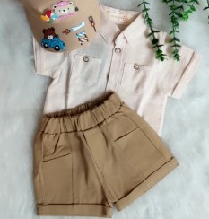 تصویر ست پوشاک پسرانه پیراهن و شلوارک 