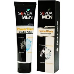تصویر ماسک صورت سودا SEVDA مدل ذغال و یخ حجم 100 میل SEVDA soda face mask charcoal and ice model volume 100 ml