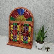 تصویر پنجره سنتی با طلق ابعاد 80 در 115 