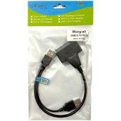 تصویر تبدیل USB2 TO SATA آداپتور خور رویال Royal 