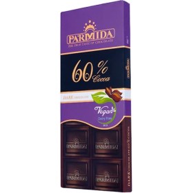 تصویر شکلات تابلت تلخ 60 درصد پارمیدا 80g 