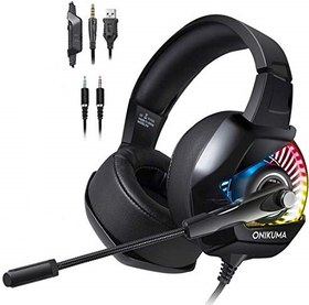 تصویر هدفون گیمینگ اونیکوما مدل K6 با سیم 