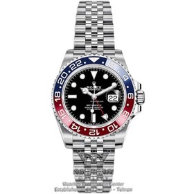 تصویر ساعت رولکس GMT Master 2 قرمز آبی موتور سوئیس بند جوبیلی رولکس ( Rolex )