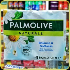 تصویر صابون پالمولیو با عصاره بابونه و ویتامین E صد در صد طبیعی palmolive chamomile extract and Vitamin E soap 