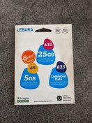 تصویر سیم کارت فیزیکی اصلی lebara انگلیس - فعال ( بین المللی)-کد 044 