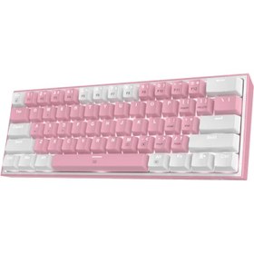 تصویر کیبورد گیمینگ ردراگون مدل K616 FIZZ Pro White & Pink Redragon K616 FIZZ Pro White & Pink Gaming Keyboard