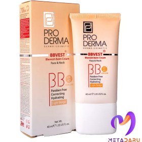 تصویر کرم پوشاننده و مرطوب کننده رنگی صورت پرودرما (BB CREAM) blemish balm cream